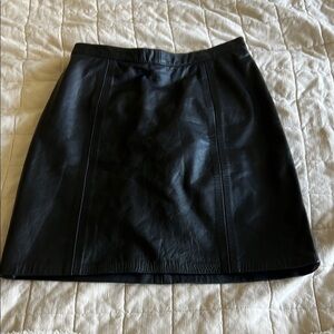 Black Leather Skirt